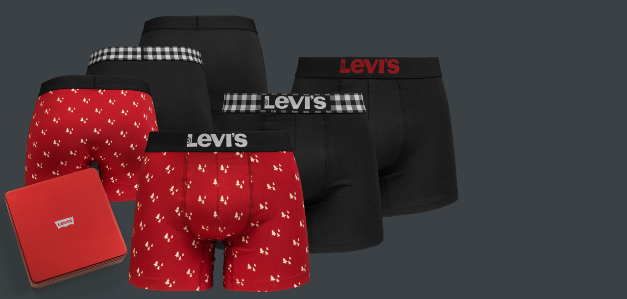 Levi's Boxershort 3-Pack Christmas Giftbox 200SF, color Nee