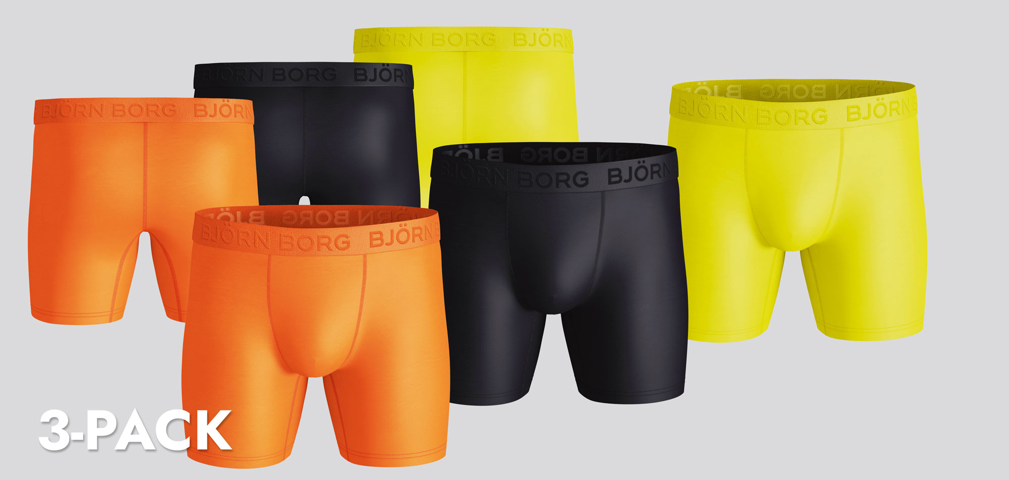 Bjorn Borg Solids Per Boxershort 3-Pack 1145, color Nee
