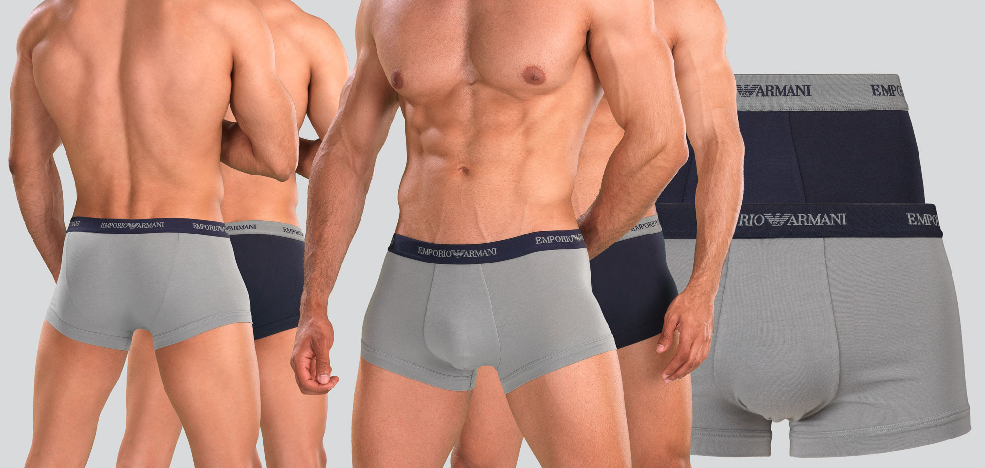 Emporio Armani Essential Core Logoband Trunk 2-Pack CC717, color Nee
