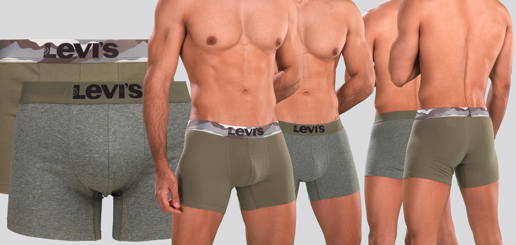 Levi_s Printed Waistband Boxer Brief 2-Pack 905, color Nee