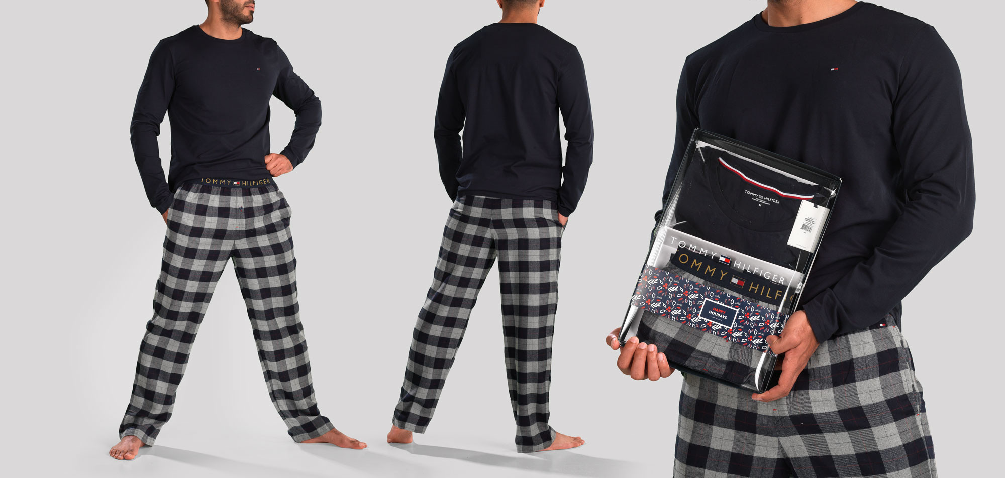 Tommy Hilfiger Flannel Pyjama Set 976, color Nee