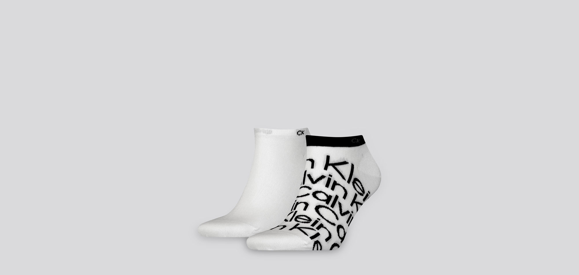 Calvin Klein All Over Print Sneaker Socks 2-Pack 714, color Nee