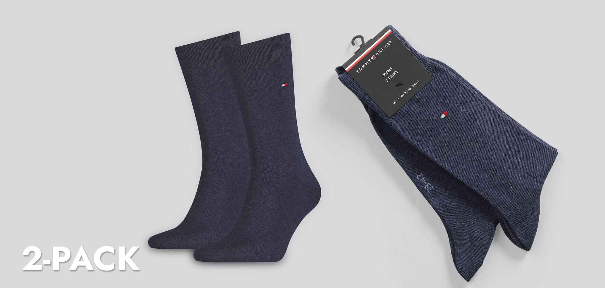 Tommy Hilfiger Classic Socks 2-Pack 111, color Nee