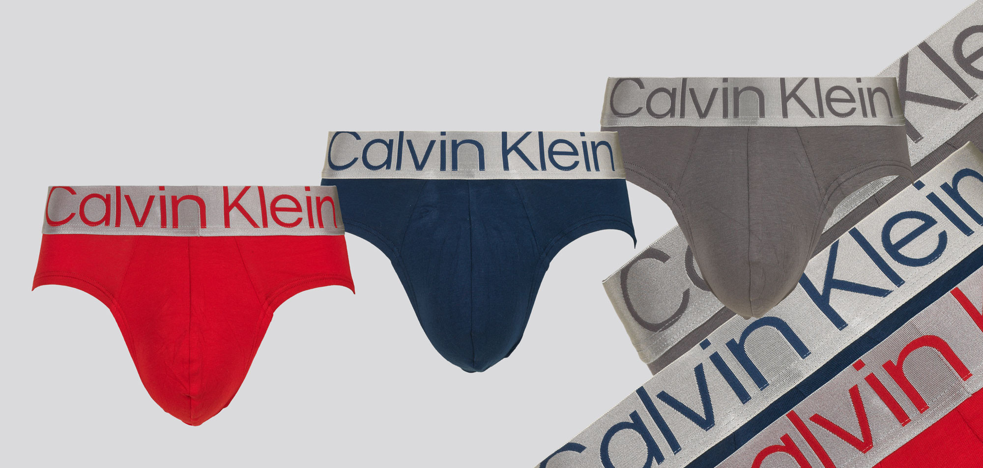 Calvin Klein Hip Slip 3-Pack NB3129A Reconsidered Steel, color Nee