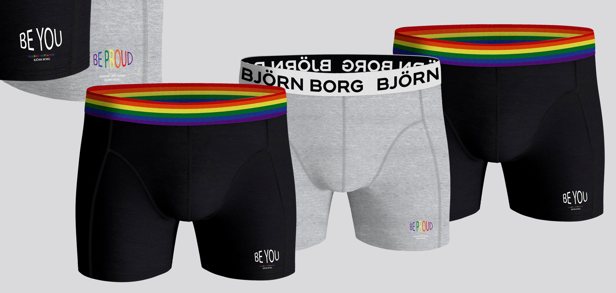 Bjorn Borg Essential Boxershort 3-Pack 022 Rainbow, color Nee