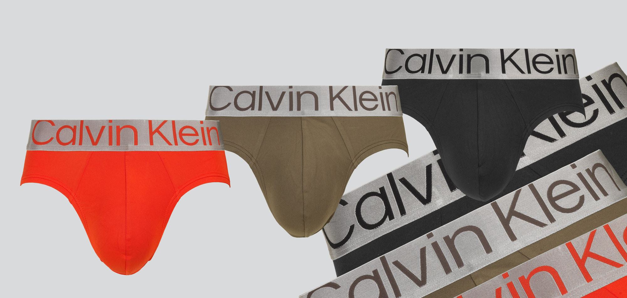 Calvin Klein Hip Slip 3-Pack NB3073A Reconsidered Steel, color Nee