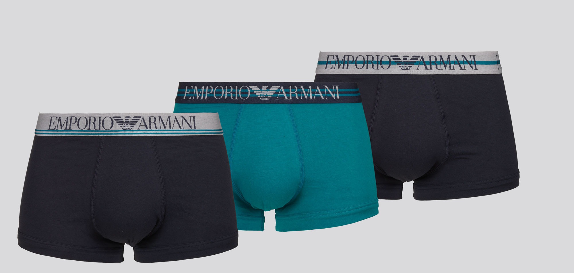 Emporio Armani Trunk 3-Pack 2F723 Stretch Cotton, color Nee