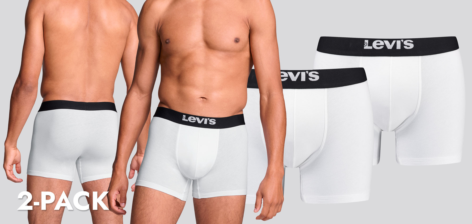 Levi_s Boxer Brief 2-Pack 842 Solid Basic, color Nee