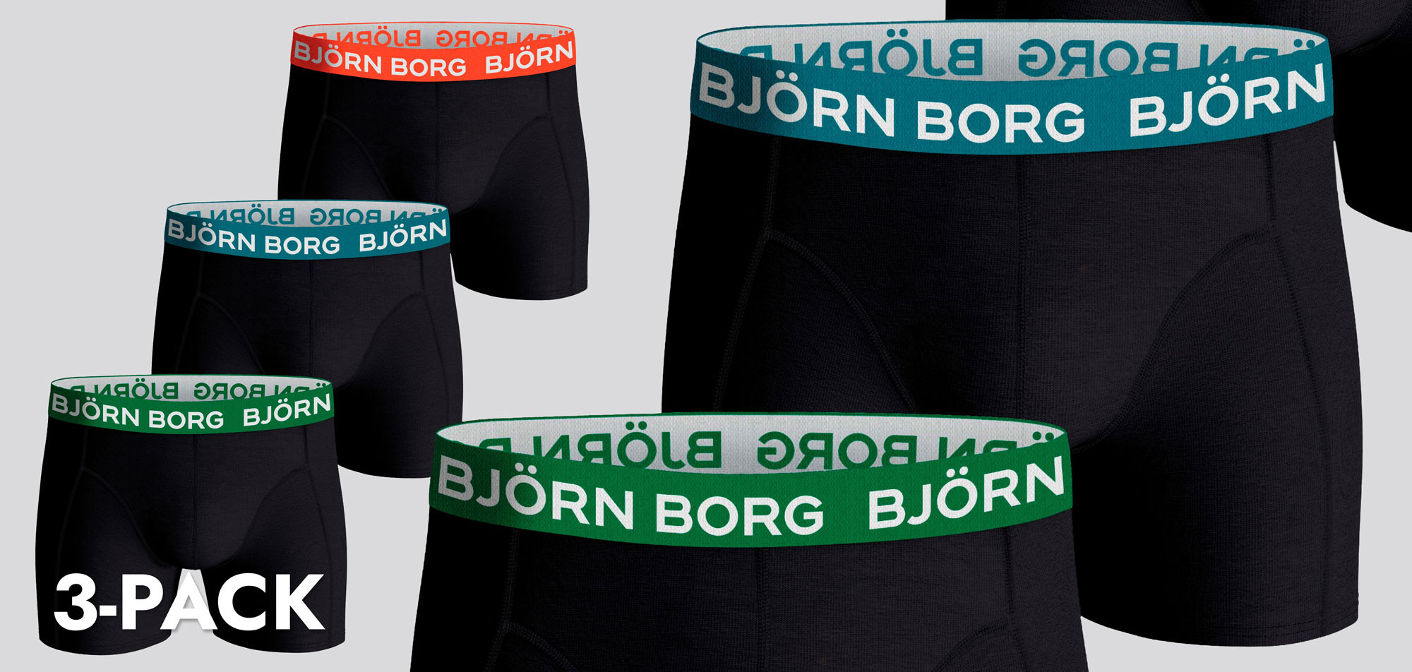 Bjorn Borg Boxershort 3-Pack 721 MP007, color Nee