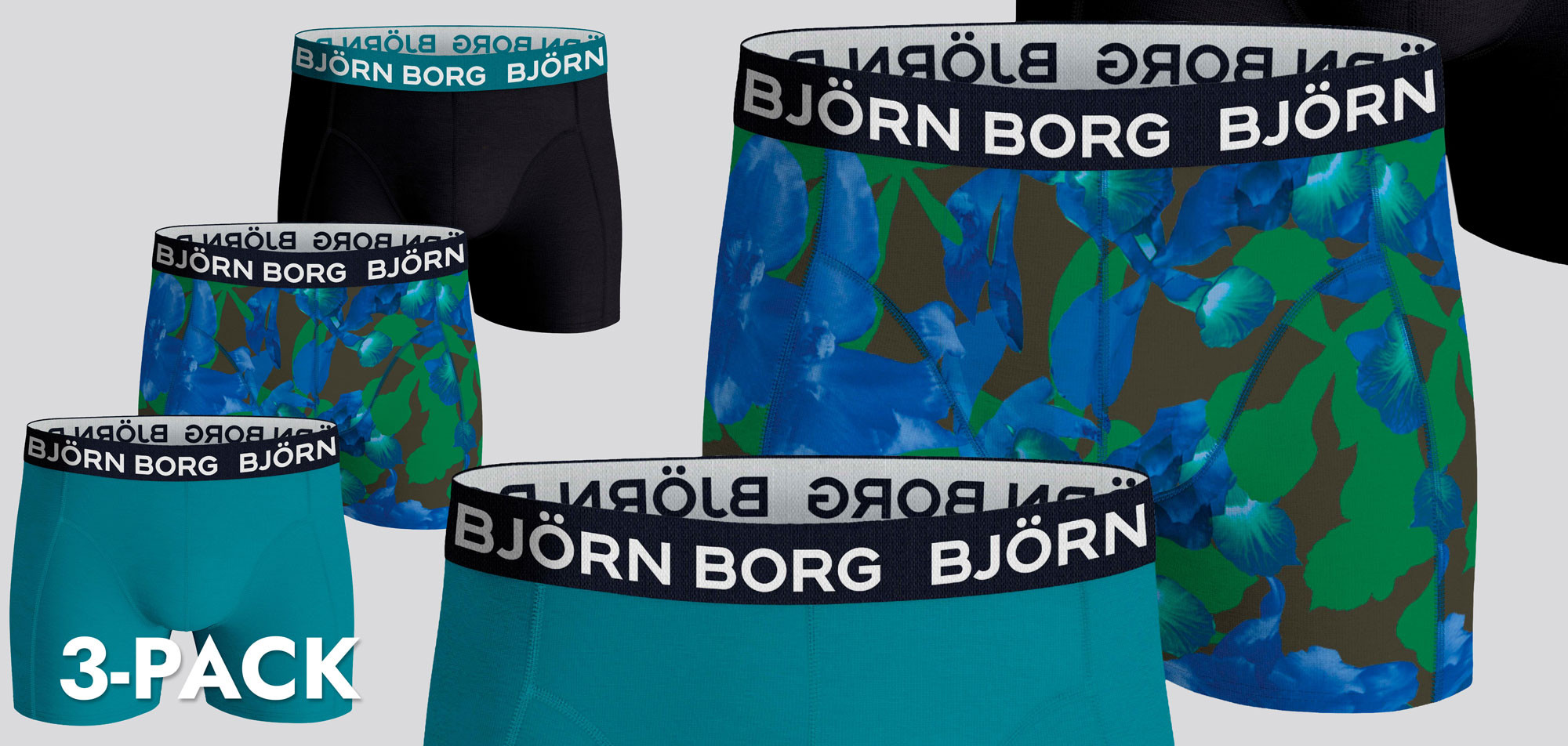 Bjorn Borg Boxershort 3-Pack 721 MP012, color Nee