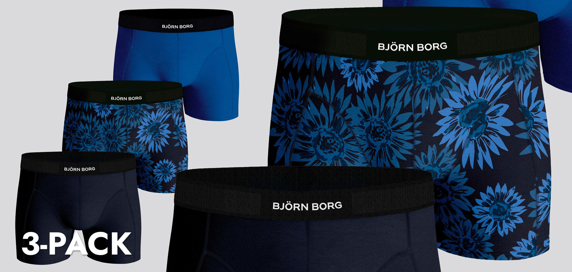 Bjorn Borg Boxershort 3-Pack 724 Premium Cotton MP004, color Nee
