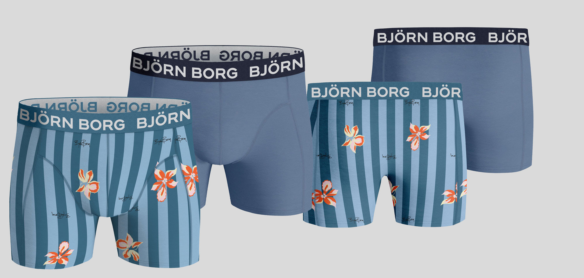 Bjorn Borg Boxershort 2-Pack 091 Cotton Stretch, color Nee