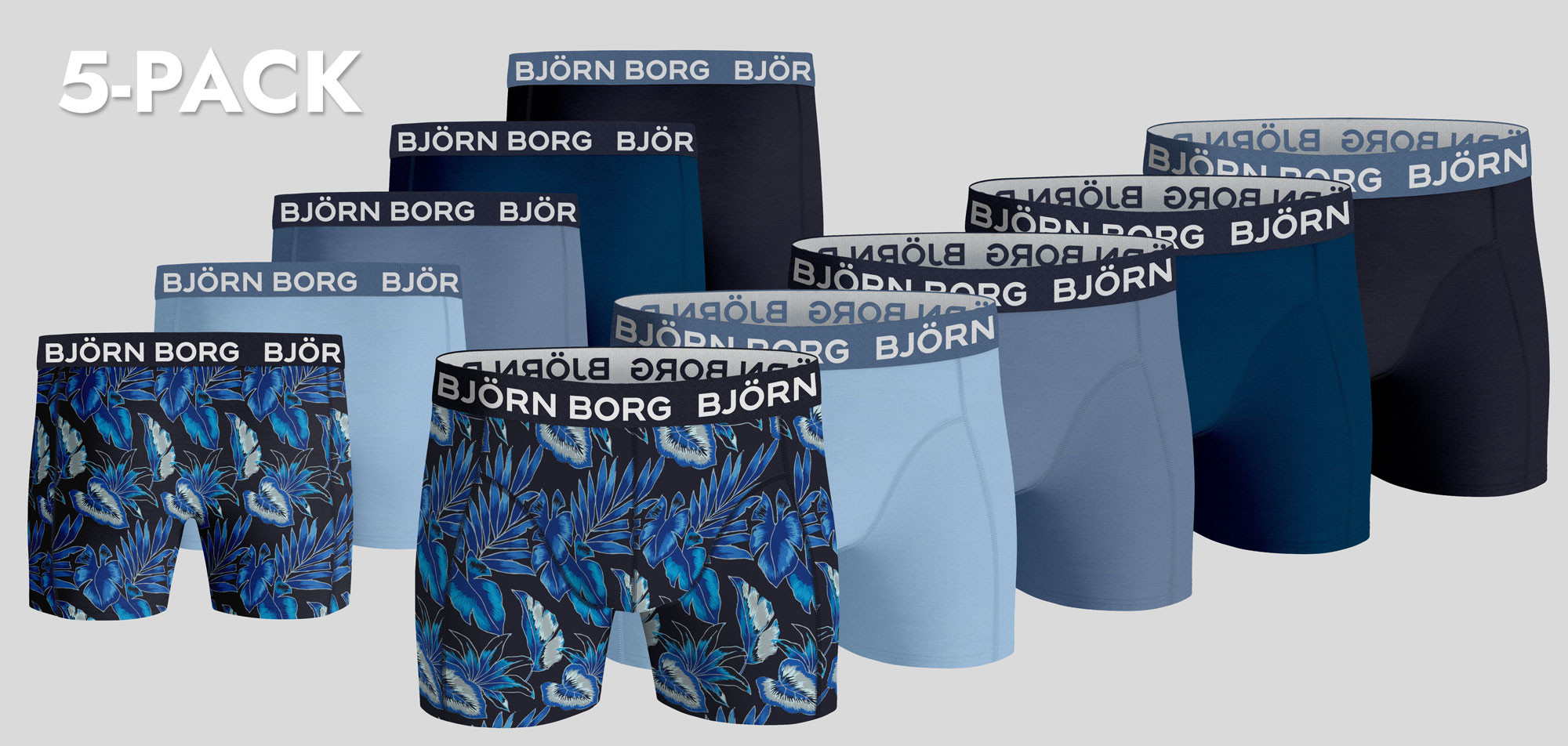 Bjorn Borg Boxershort 5-Pack 095 Cotton Stretch MP005, color Nee