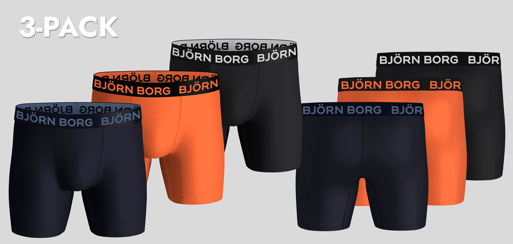 Bjorn Borg Boxershort 3-Pack 099 Performance MP001, color Nee