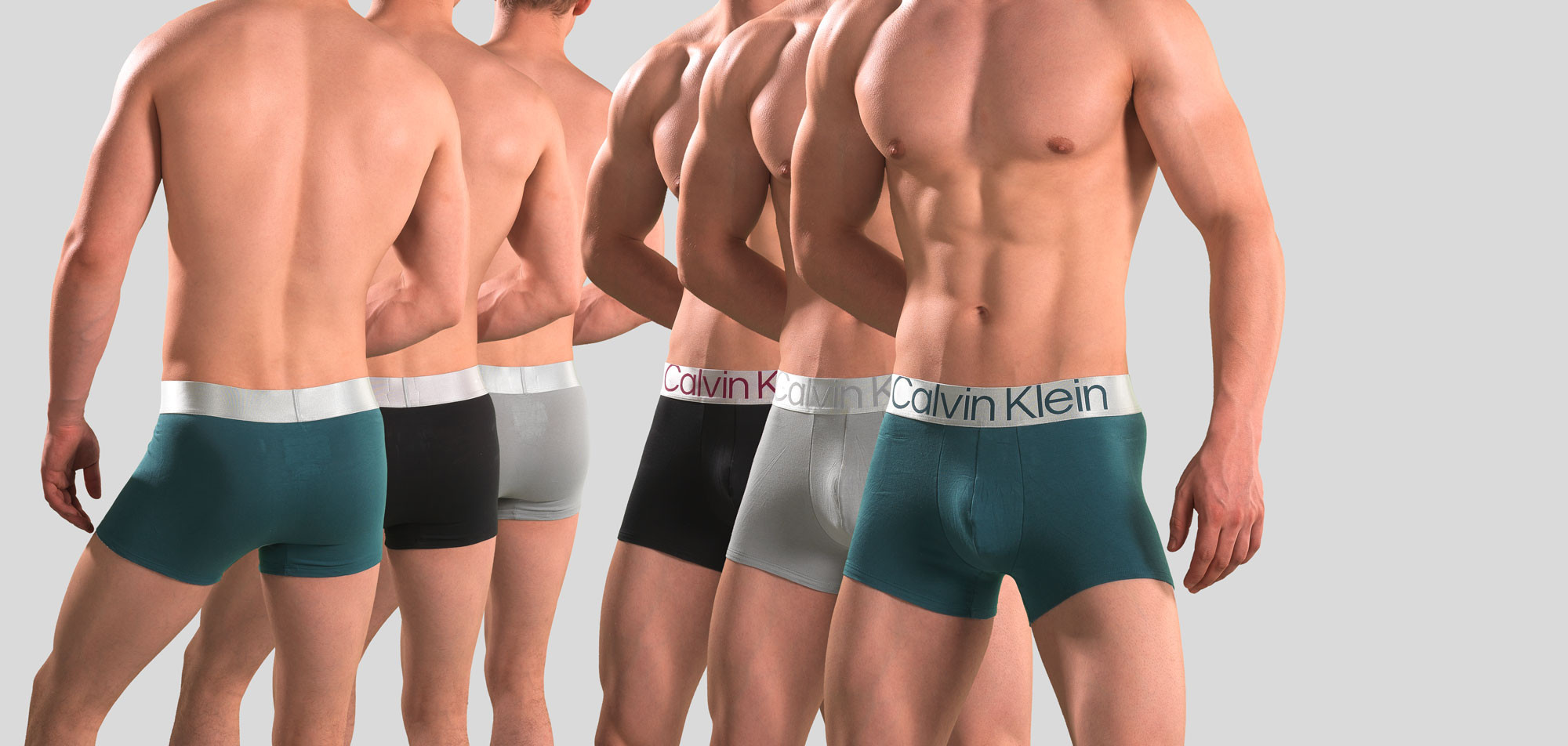 Calvin Klein Trunk 3-Pack NB3130A Reconsidered Steel, color Nee