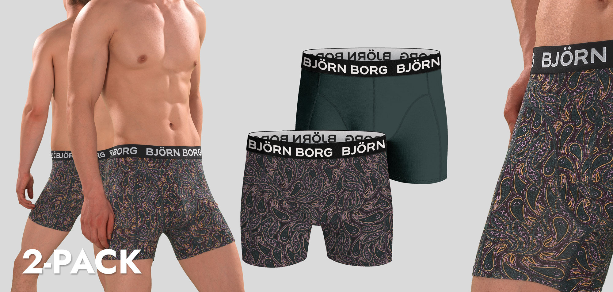 Bjorn Borg Boxershort 2-Pack 174 Bamboo, color Nee