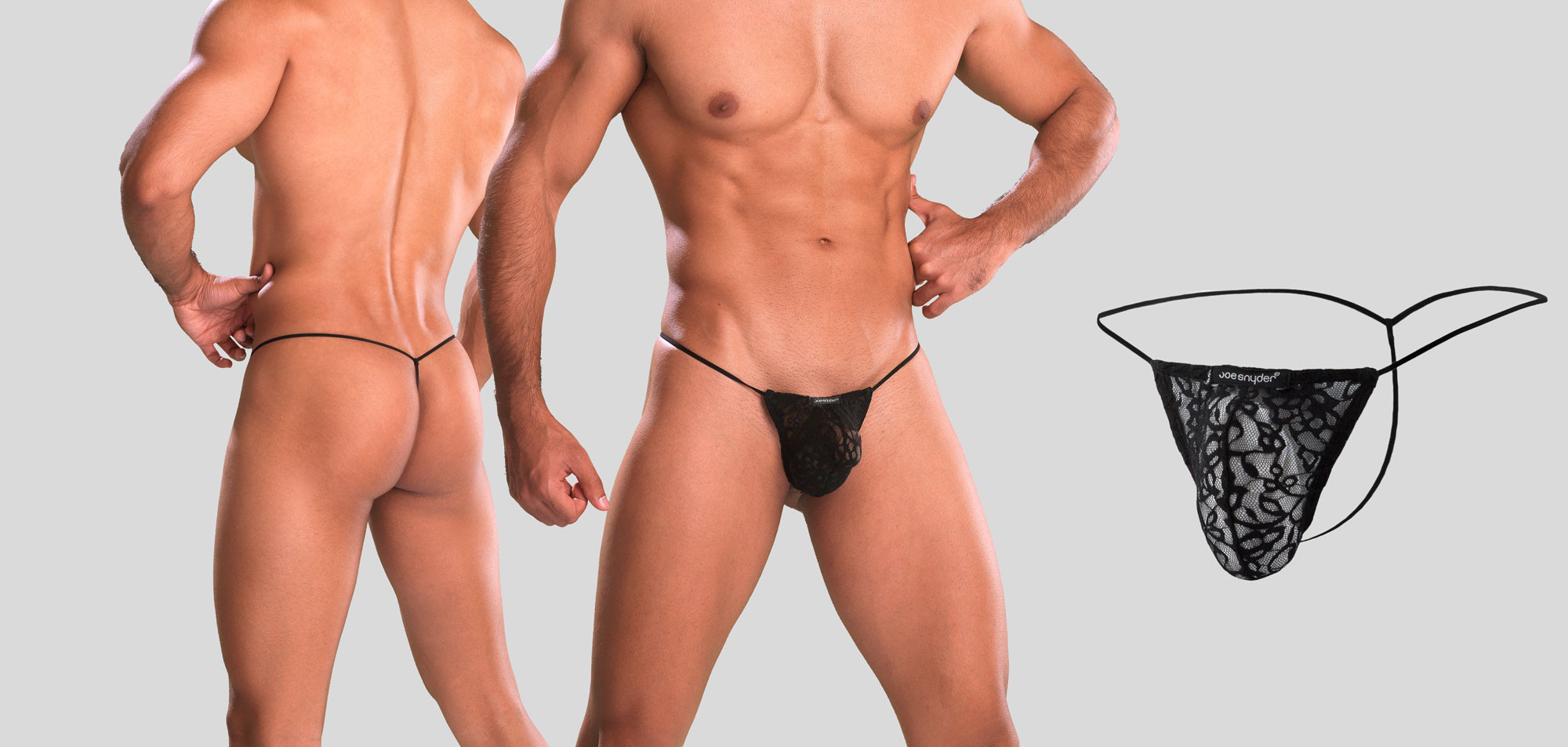 Joe Snyder Shining G-String Lace 02, color Nee