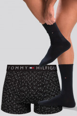 Tommy Hilfiger Trunk & Sock Set 048 Print,